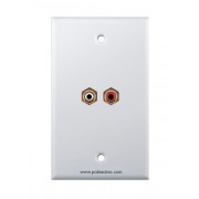 Placa Tapa RCA estéreo en ABS